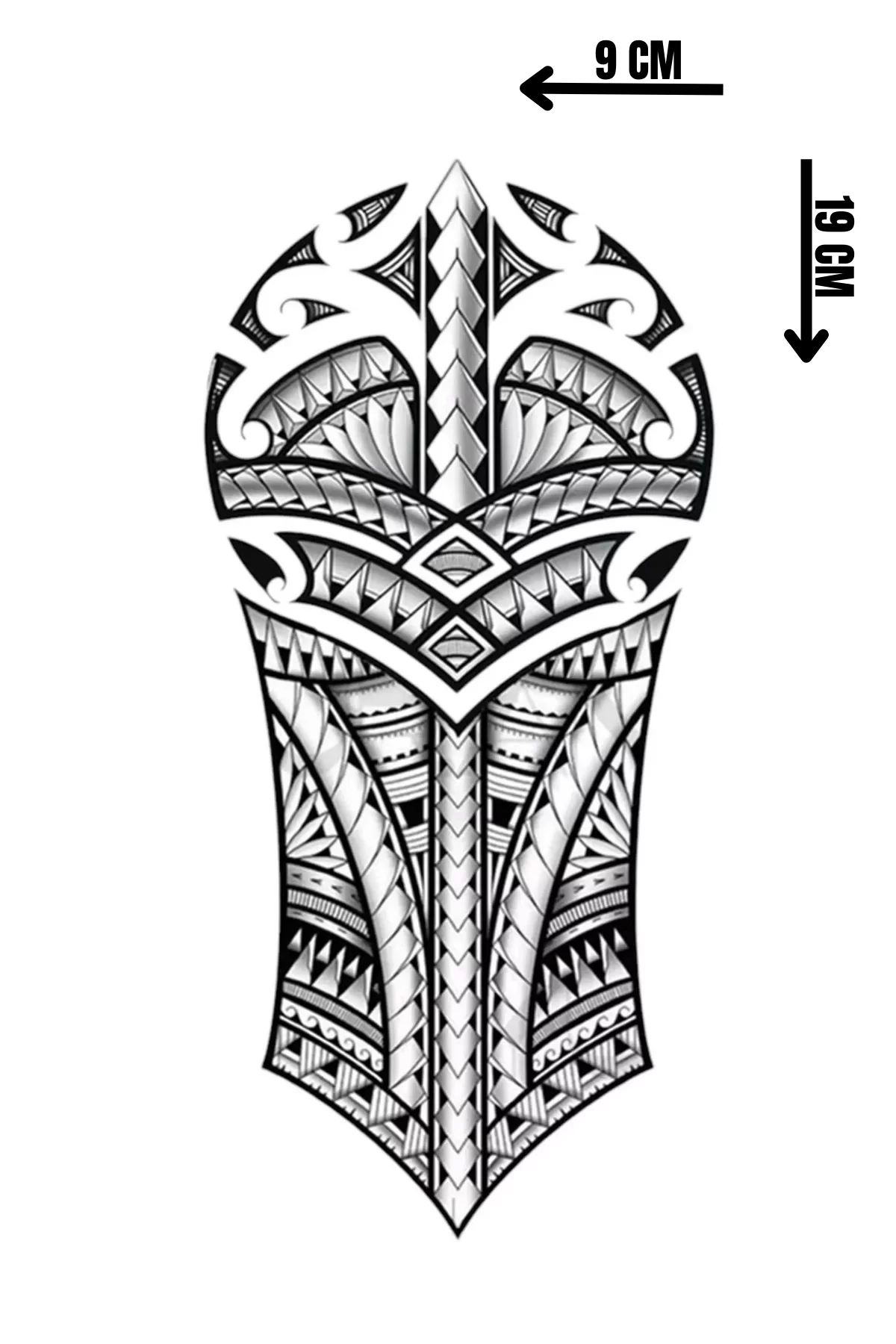 Geçici Maori Model Dövme Tattoo