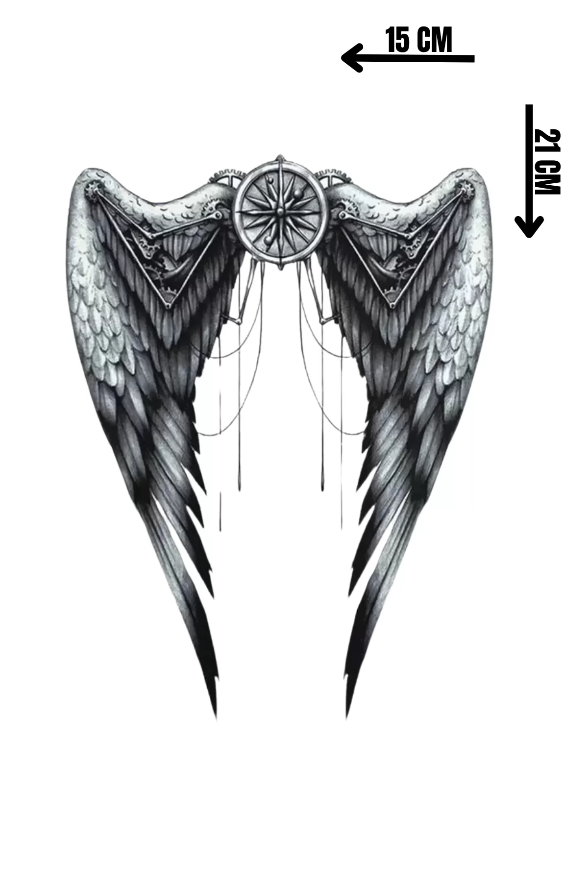 Geçici Melek Kanadı Dövme Tattoo