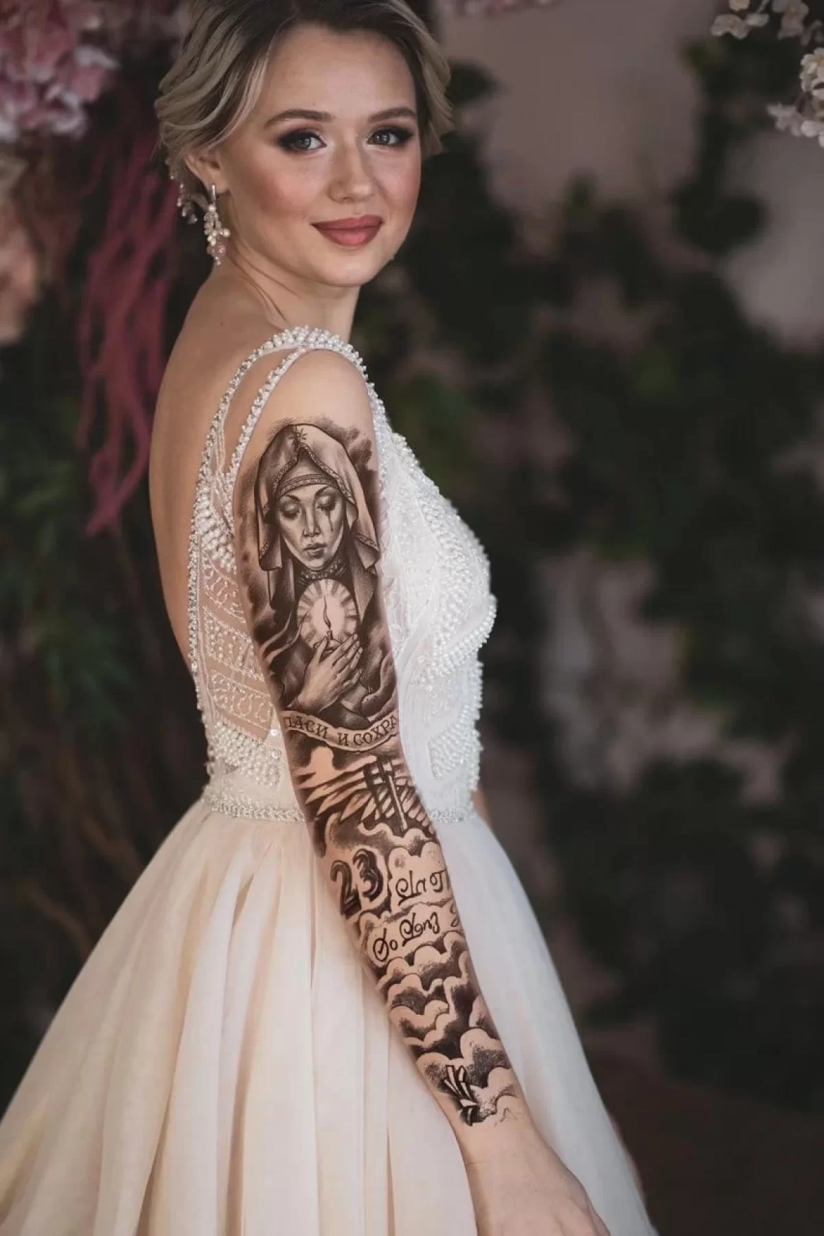 Geçici Rahibe Kol Dövme Tattoo