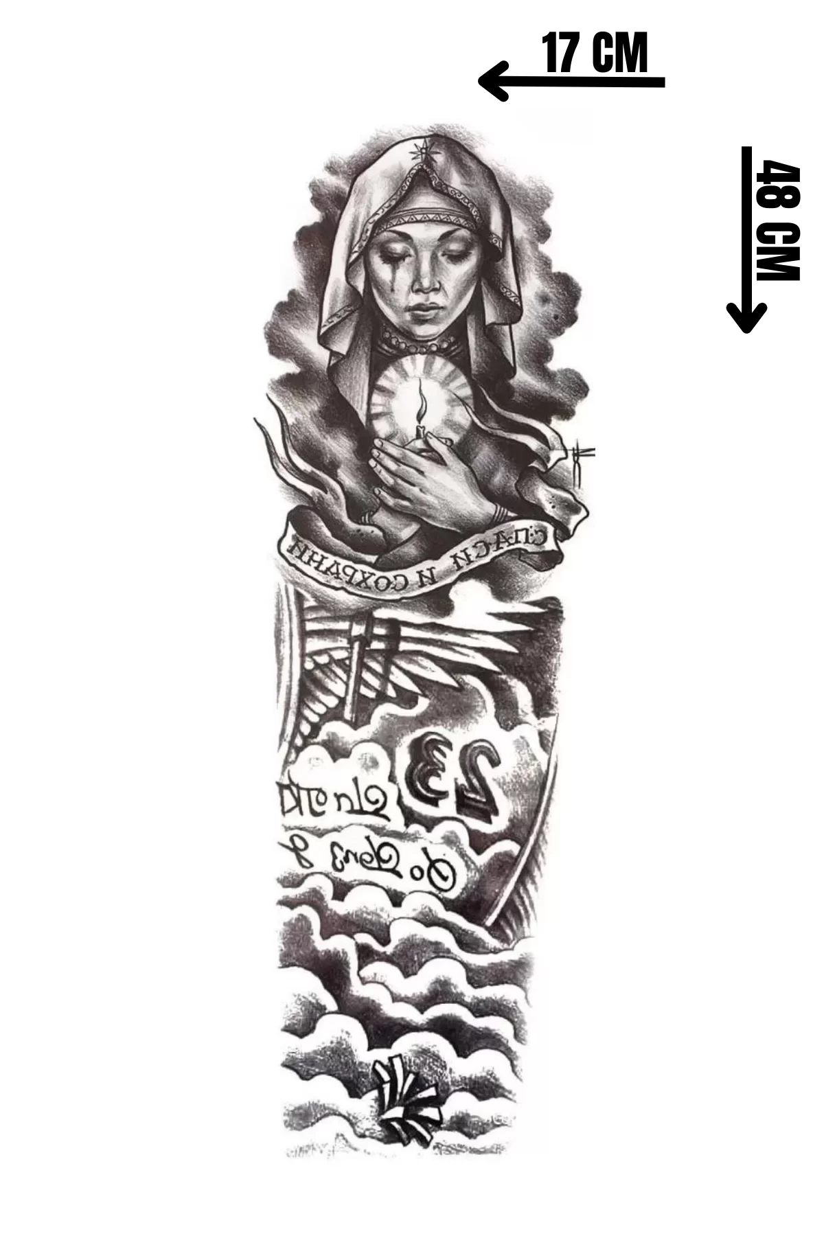 Geçici Rahibe Kol Dövme Tattoo