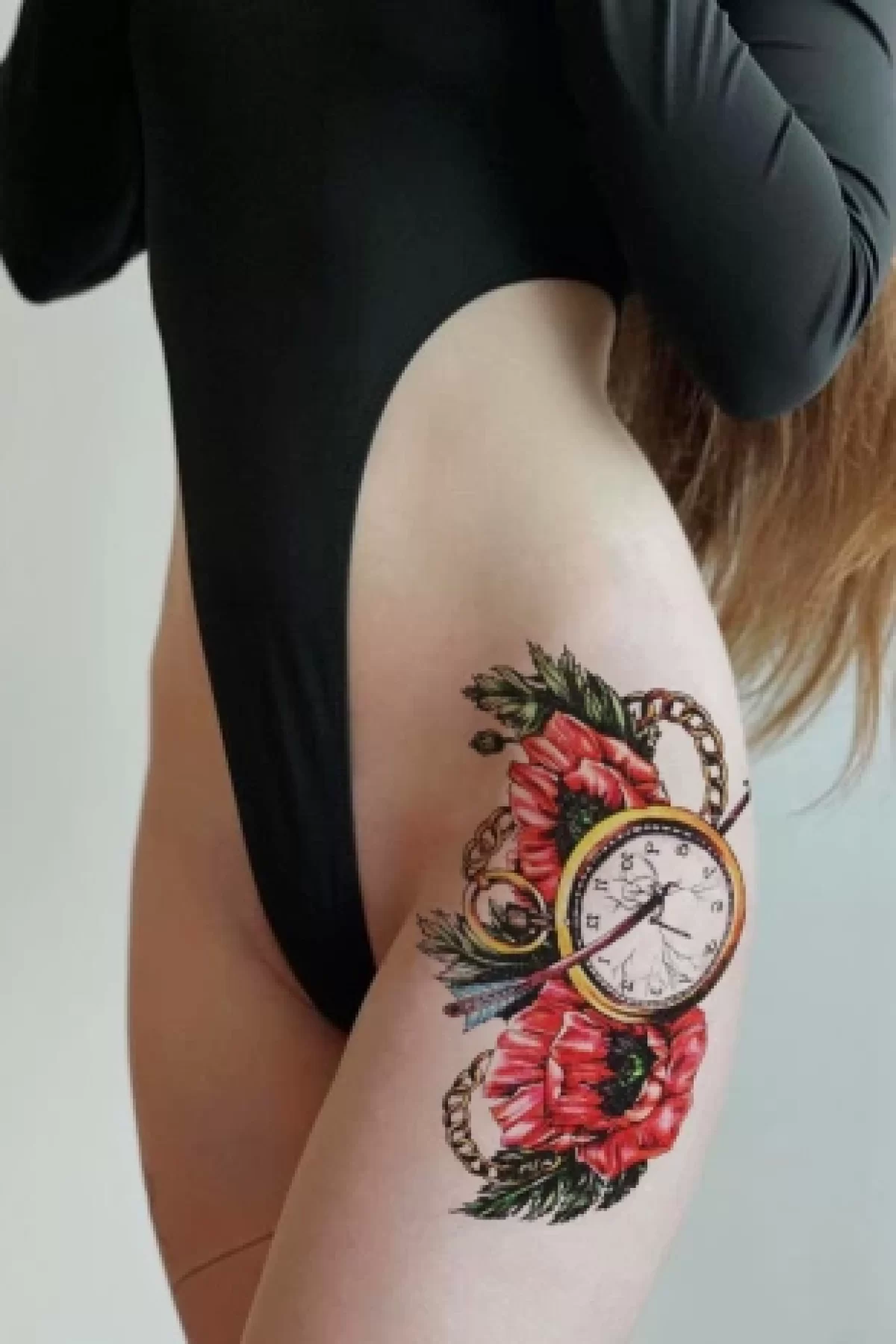 Geçici Saat Ve Ok Dövme Tattoo