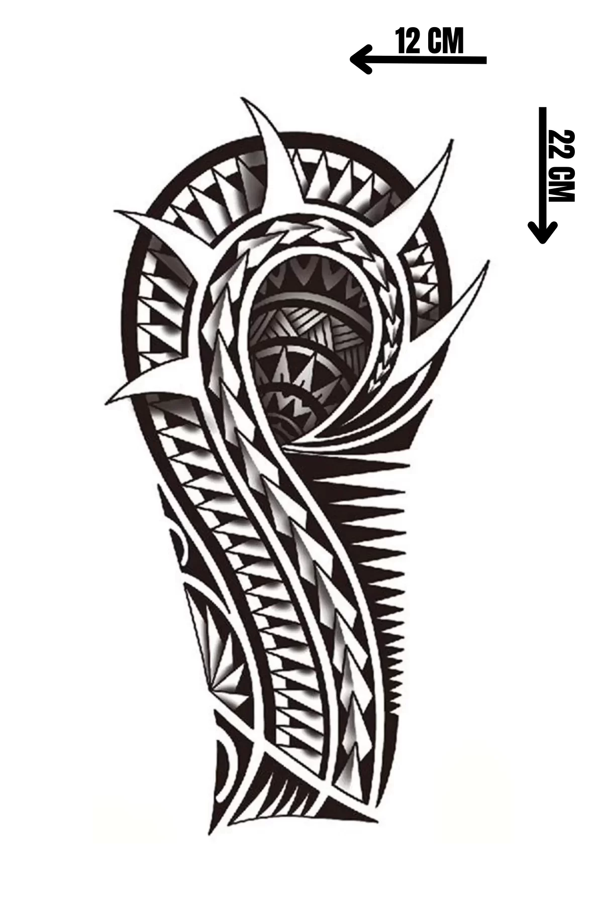 Geçici Tribal Figürlü Dövme Tattoo