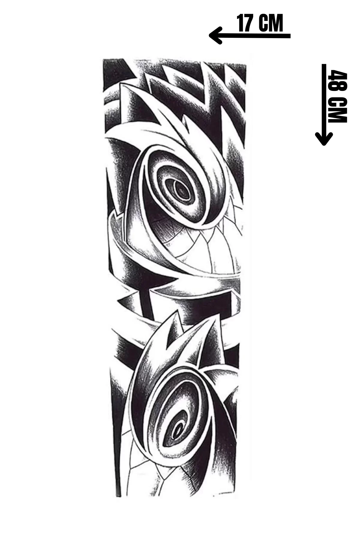 Geçici Tribal Figürlü Dövme Tattoo