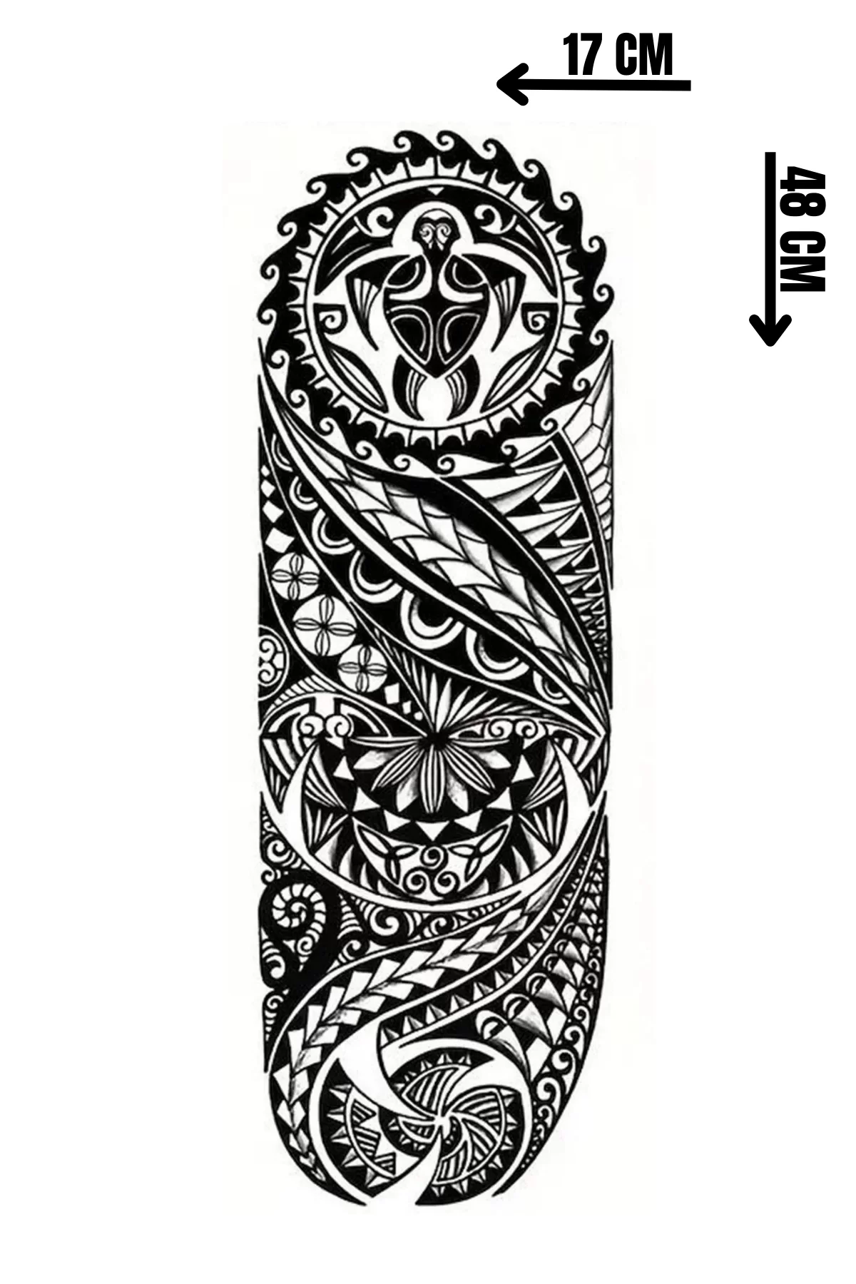 Geçici Tribal Figürlü Dövme Tattoo