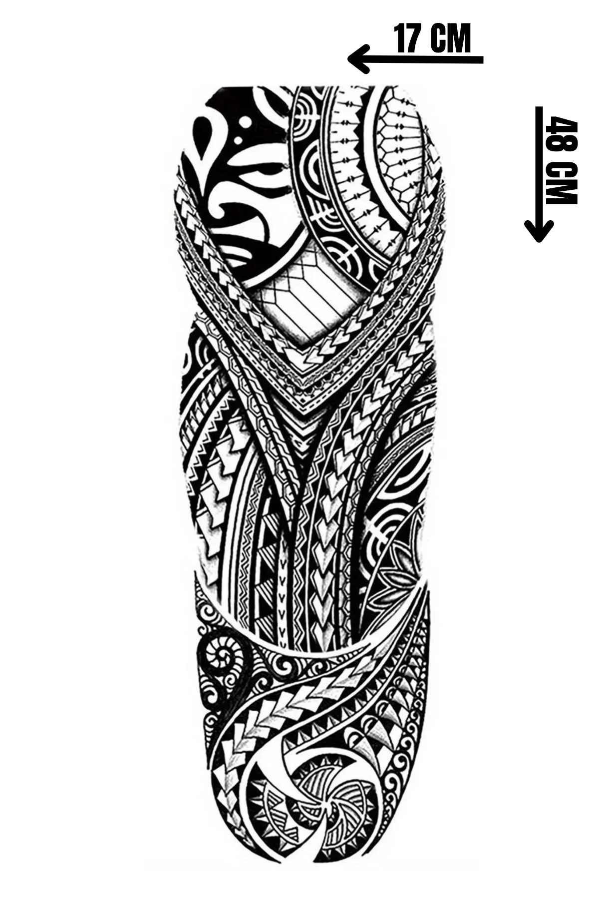 Geçici Tribal Figürlü Dövme Tattoo