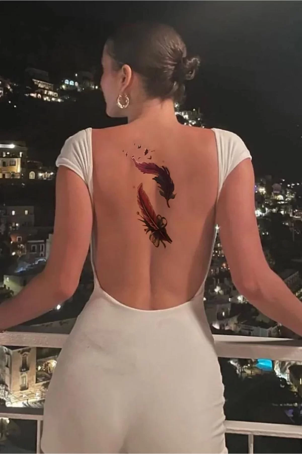 Geçici Tüy Figürlü Dövme Tattoo