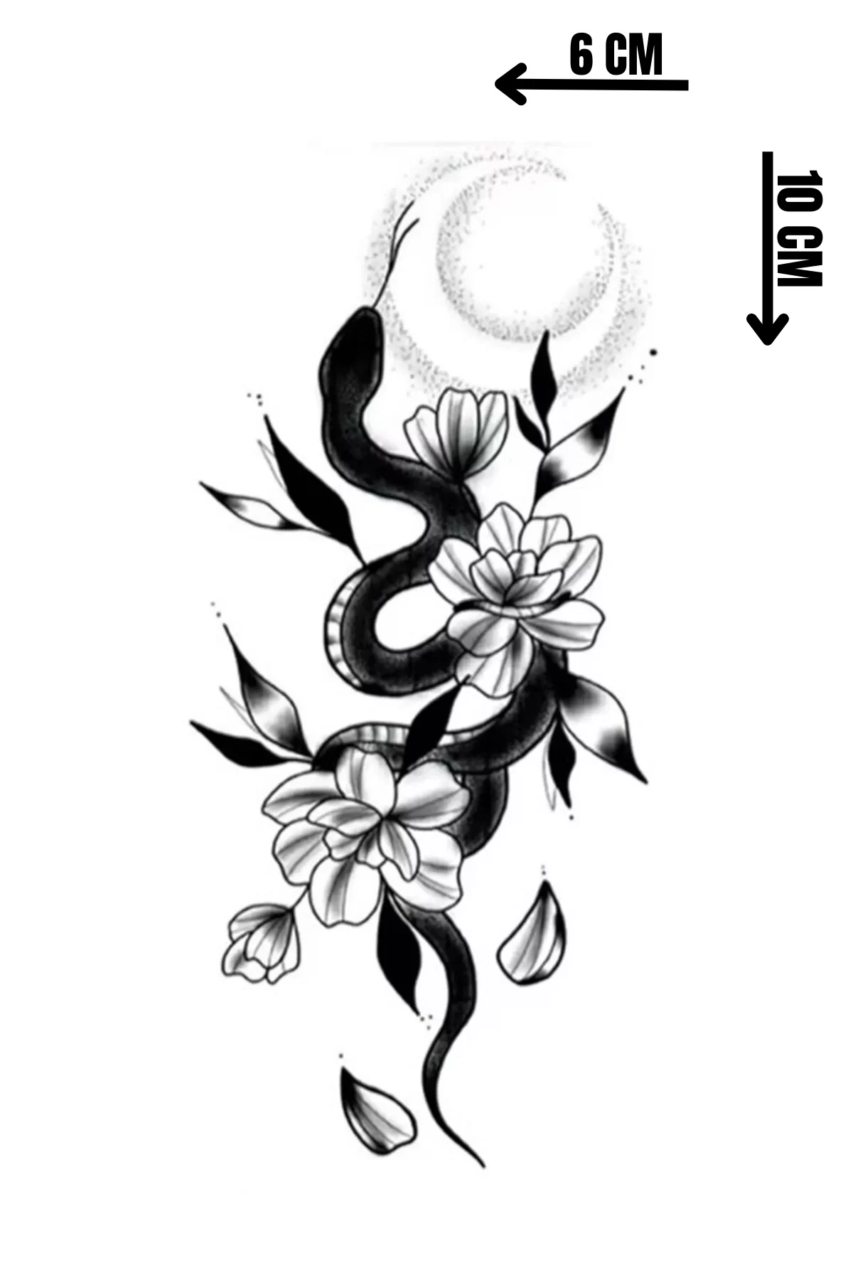 Geçici Yılan Figürlü Mini Dövme Tattoo