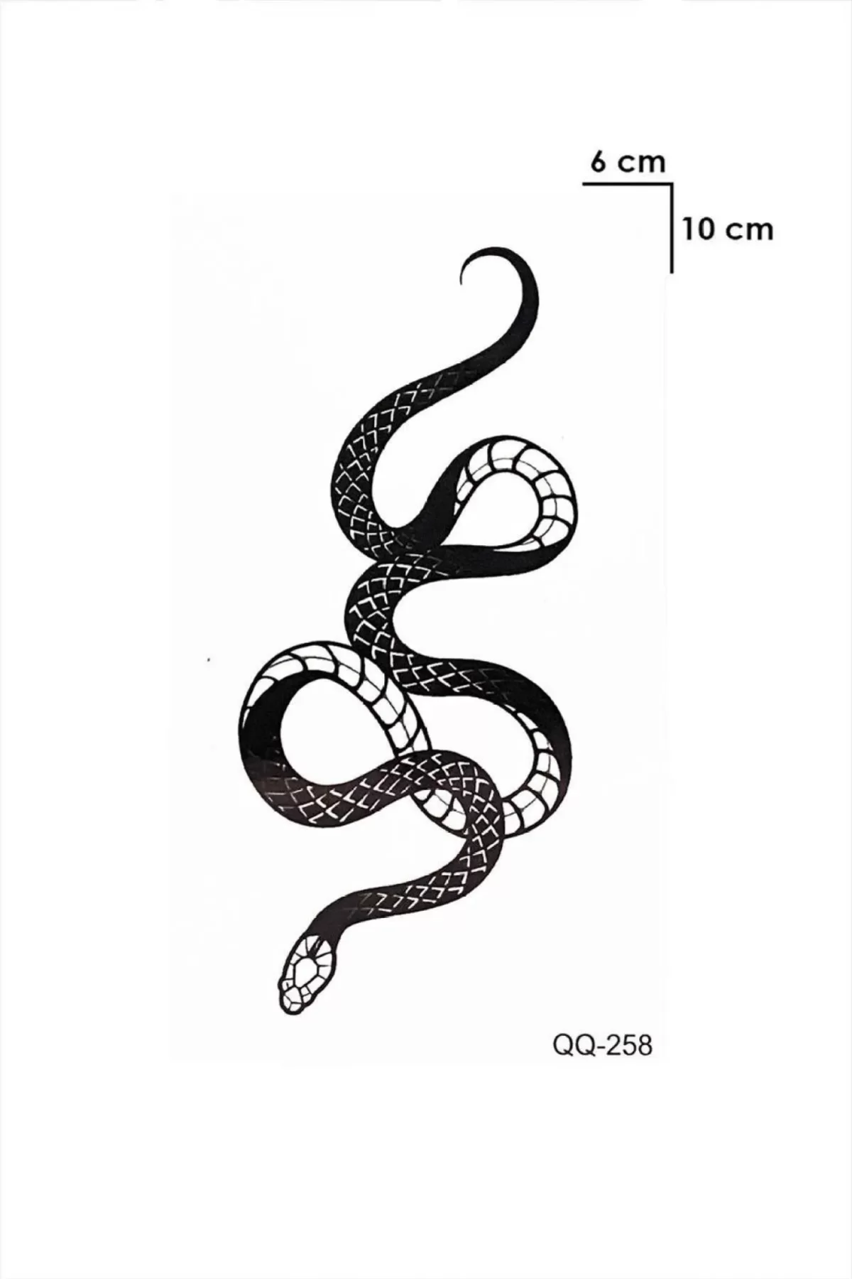 Geçici Yılan Figürlü Mini Dövme Tattoo