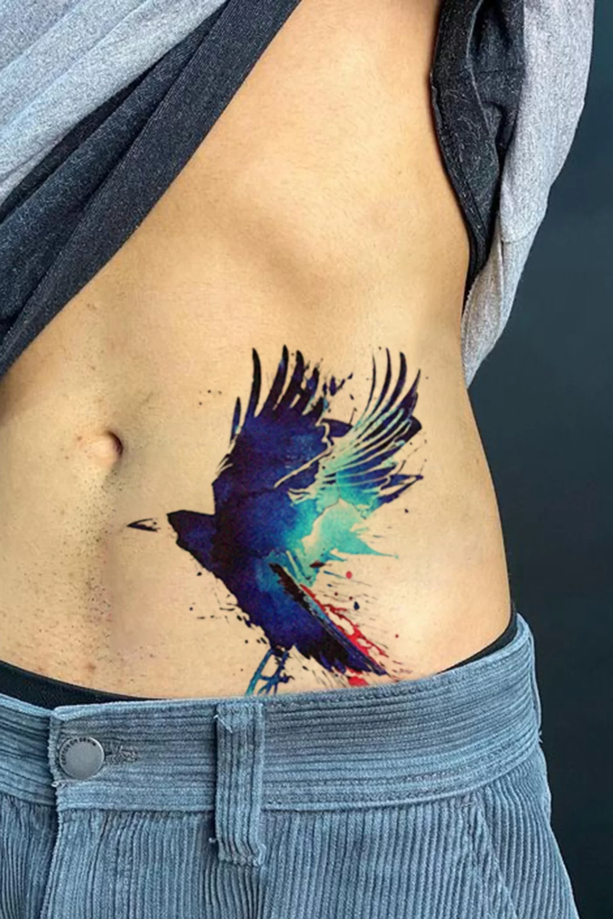 Gerçekçi Geçici Karga Dövme Tattoo