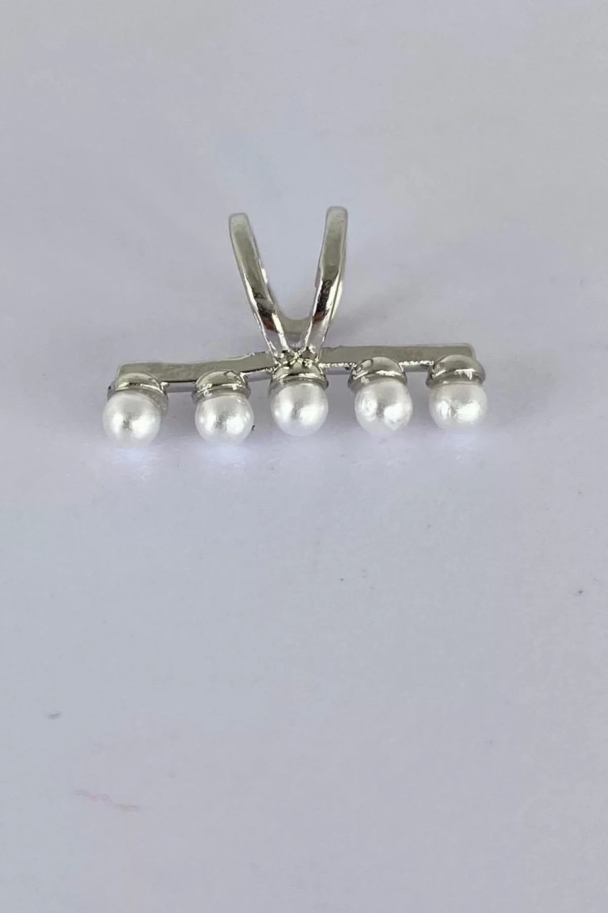 Gümüş Renk İnci Detaylı Ear Cuff Küpe (Tek)