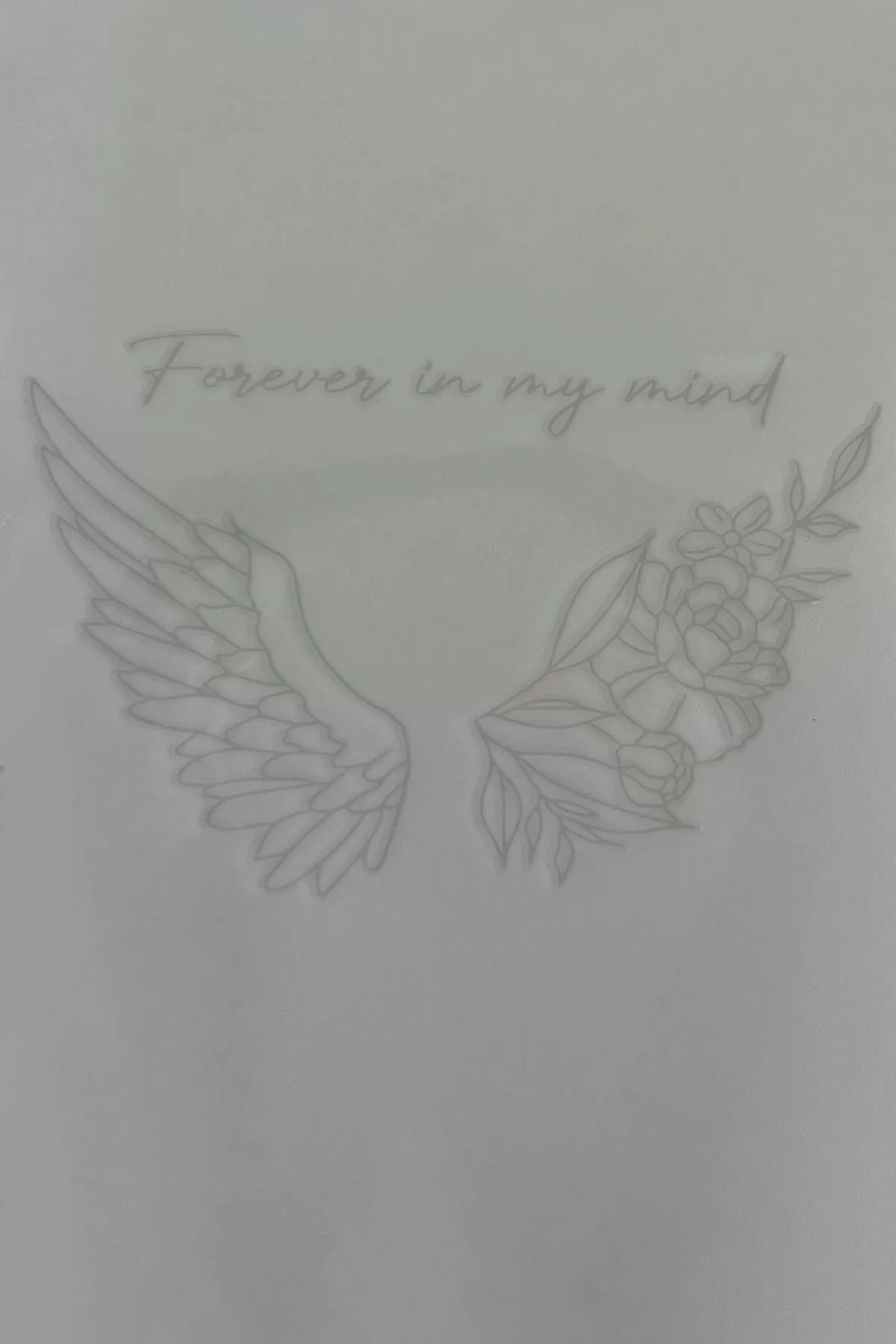 Kanat Figürlü 12 Saat Sonra Kararan Geçici Dövme Tattoo
