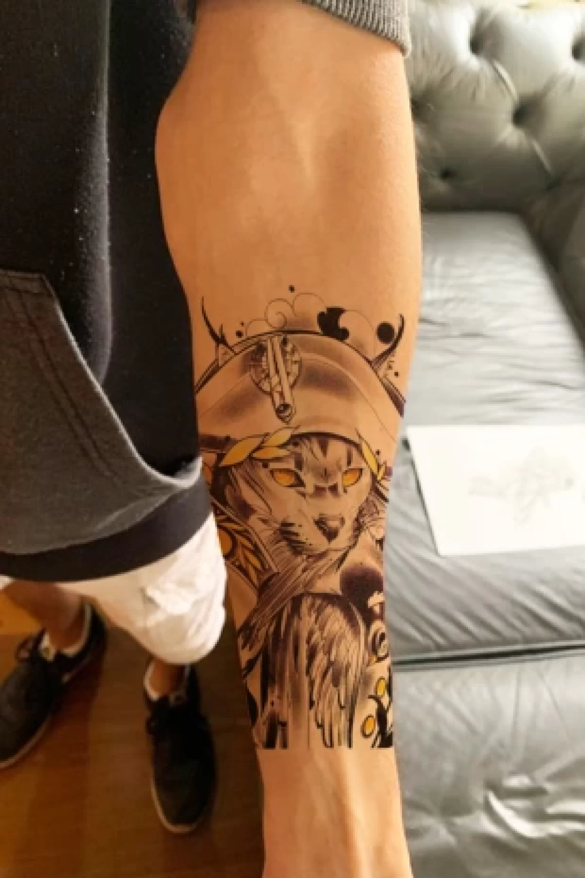 Kaptan Kedi Geçici Dövme Tattoo