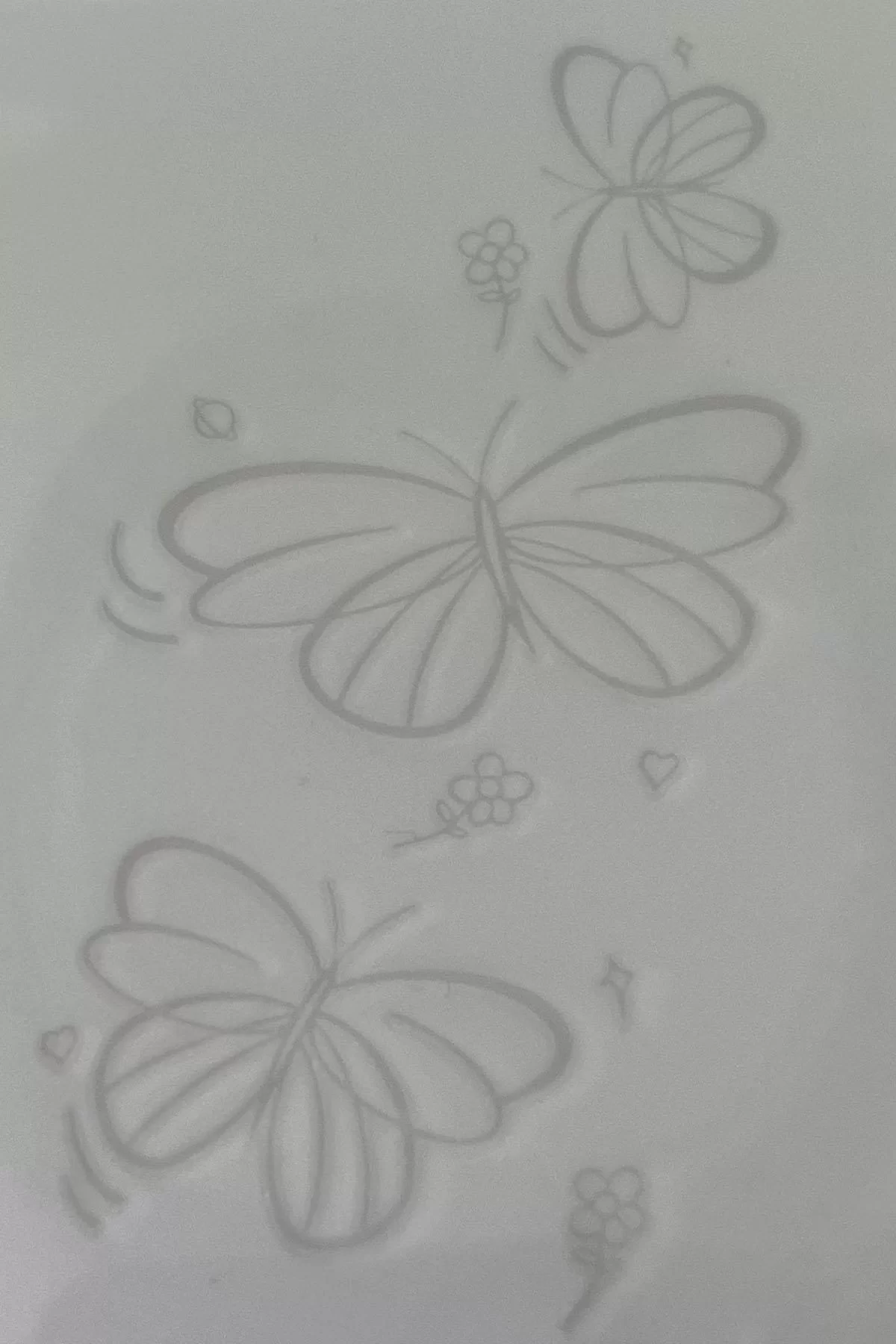 Kelebek Figürlü 12 Saat Sonra Kararan Geçici Dövme Tattoo