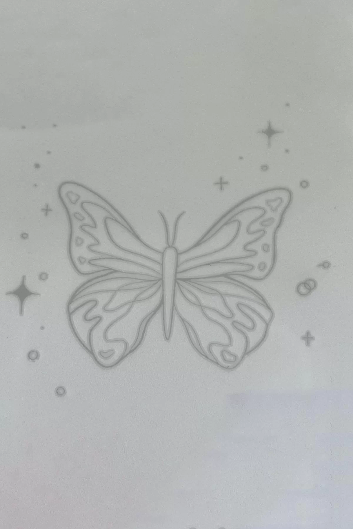 Kelebek Figürlü 12 Saat Sonra Kararan Geçici Dövme Tattoo