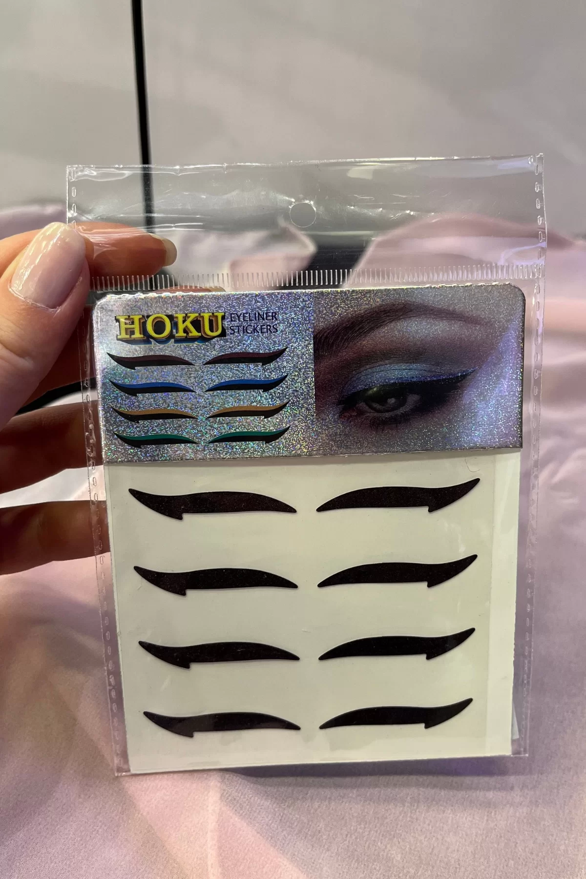 Kendinden Yapışkanlı Sticker Glitter Eyeliner 4 Çift