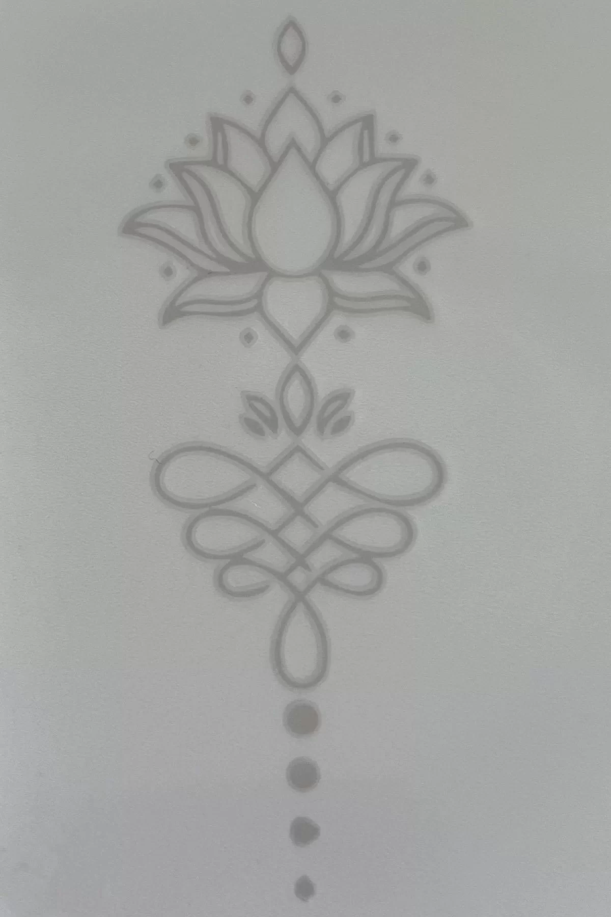 Lotus Figürlü 12 Saat Sonra Kararan Geçici Dövme Tattoo
