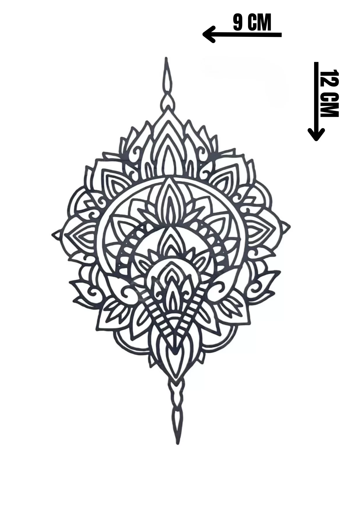 Motif Figürlü 12 Saat Sonra Kararan Geçici Dövme Tattoo