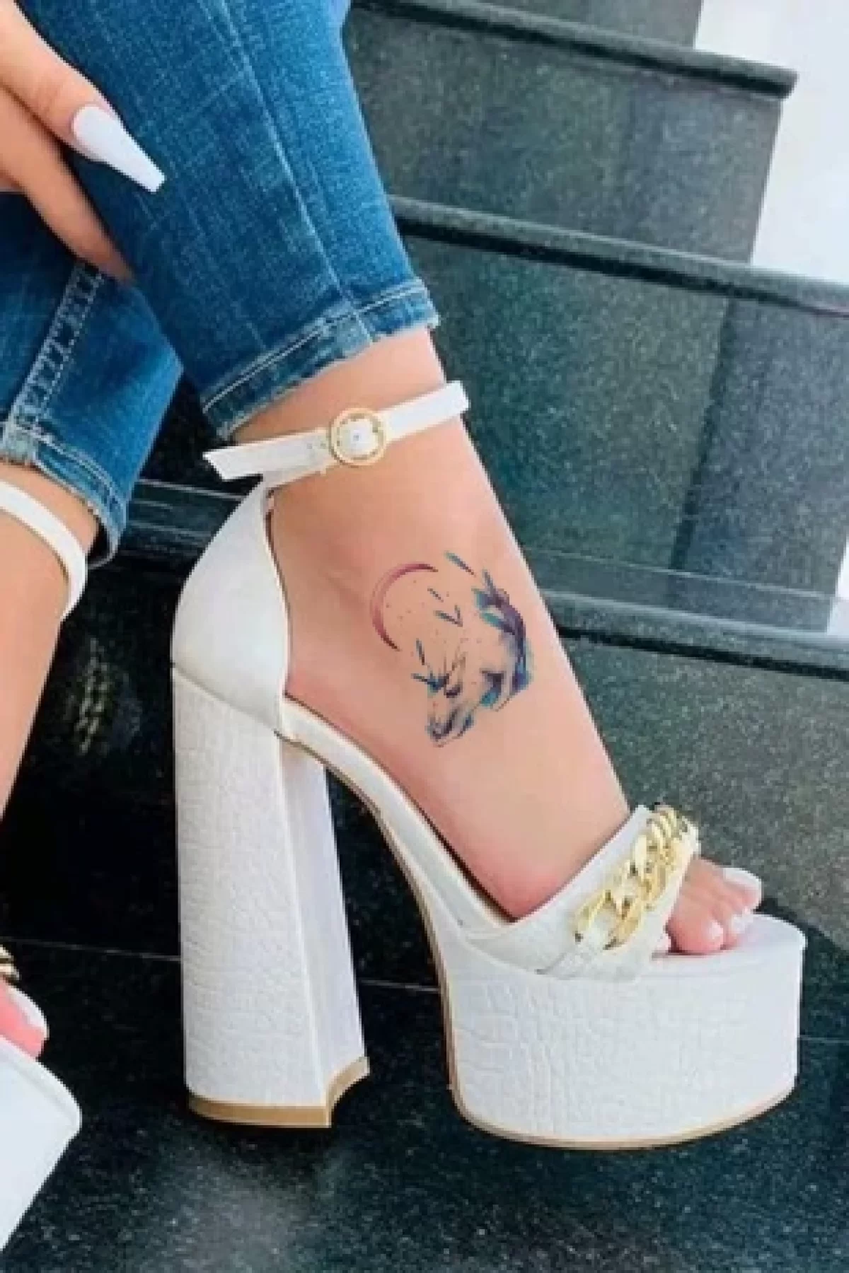 Tavşan Modelli Geçici Dövme Tattoo