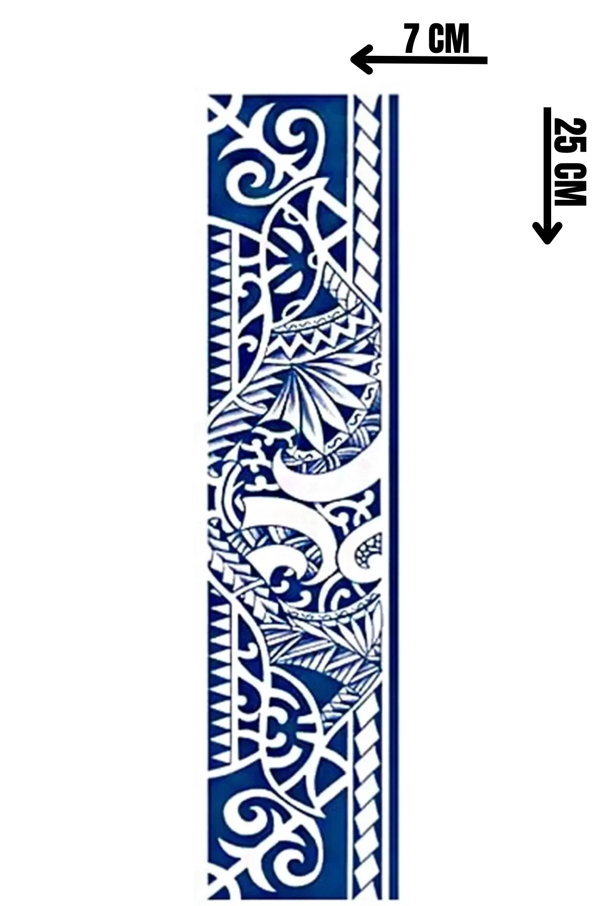 Tribal Figürlü 12 Saat Sonra Kararan Geçici Dövme Tattoo