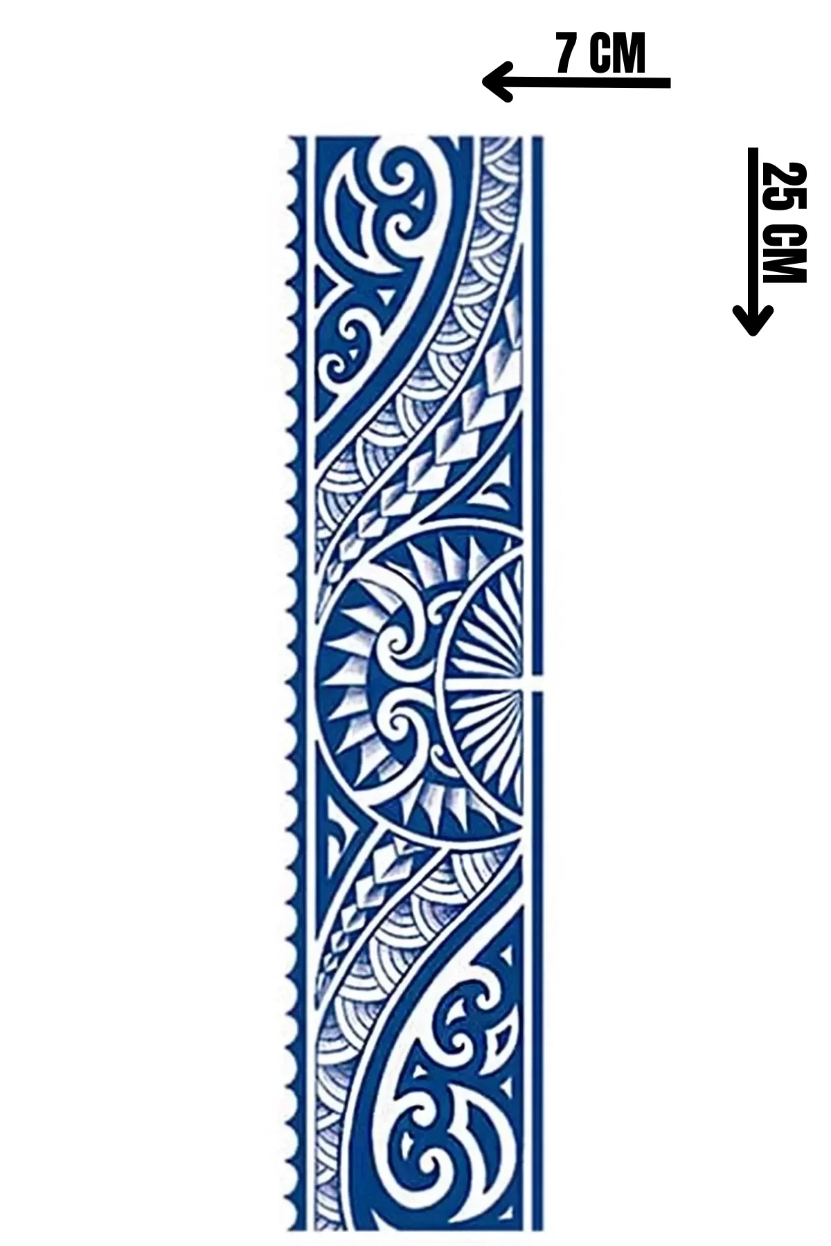 Tribal Figürlü 12 Saat Sonra Kararan Geçici Dövme Tattoo