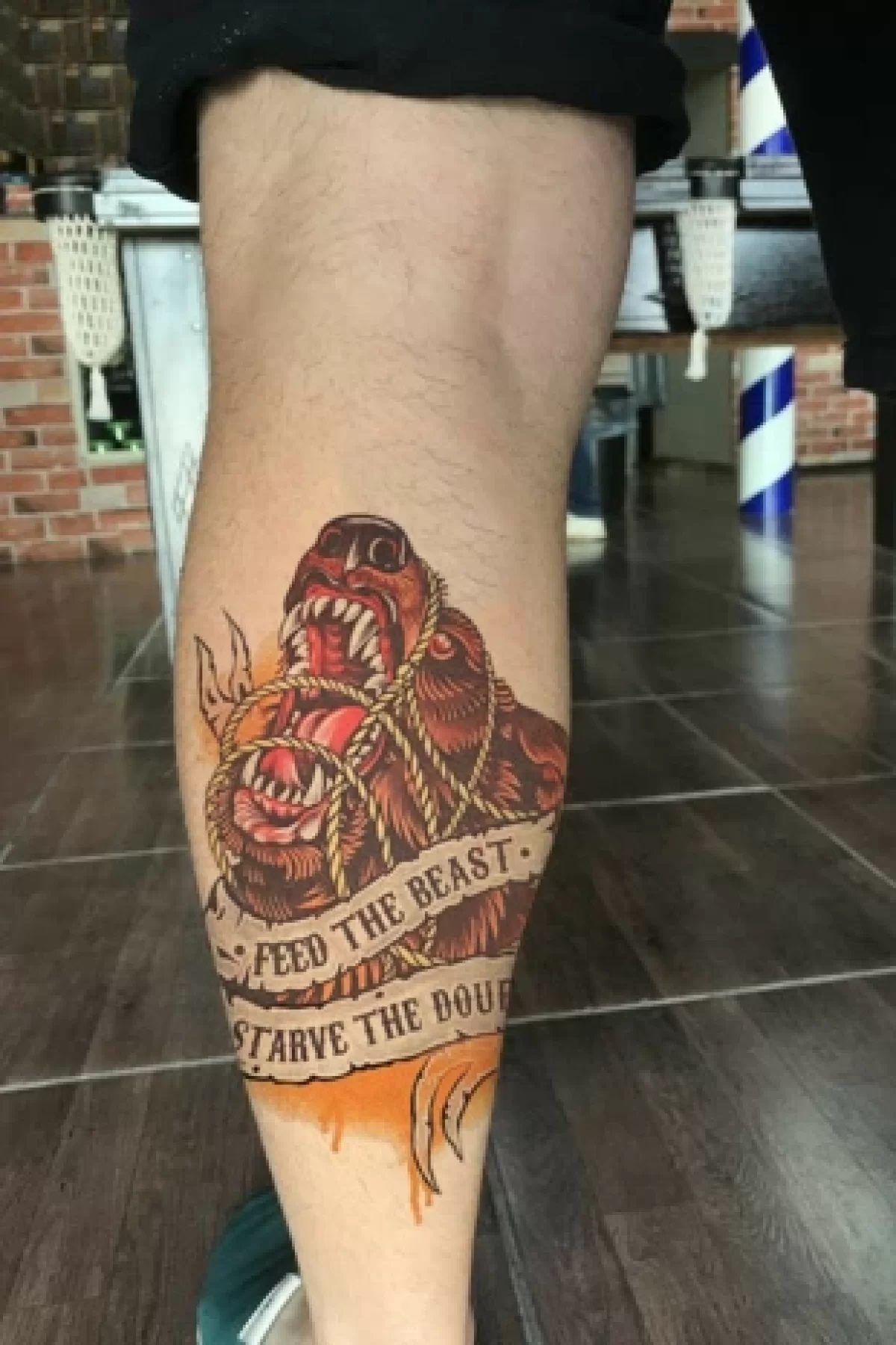 Vahşi Ayı Geçici Dövme Tattoo