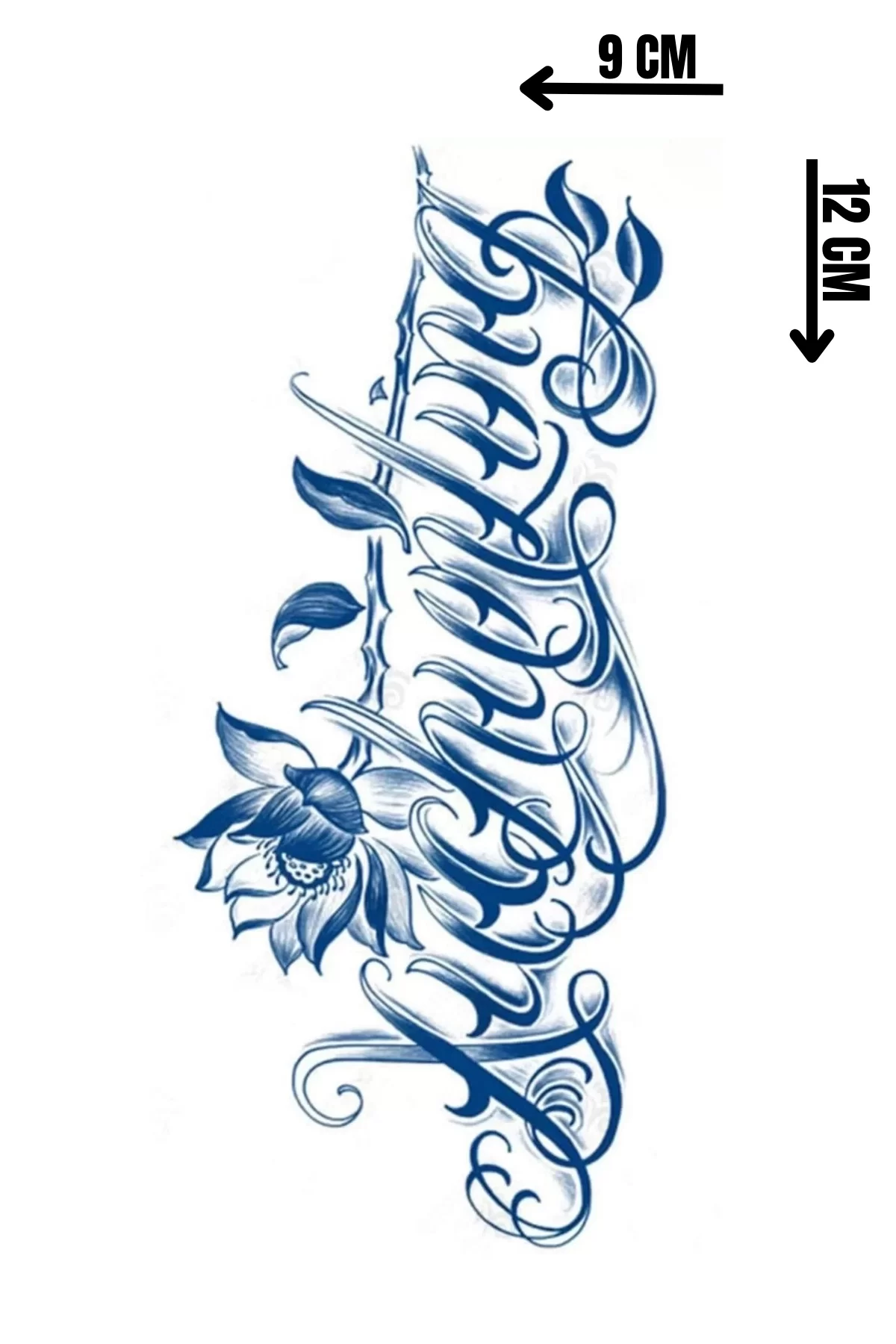 Xuchun Ling Yazılı 12 Saat Sonra Kararan Geçici Dövme Tattoo
