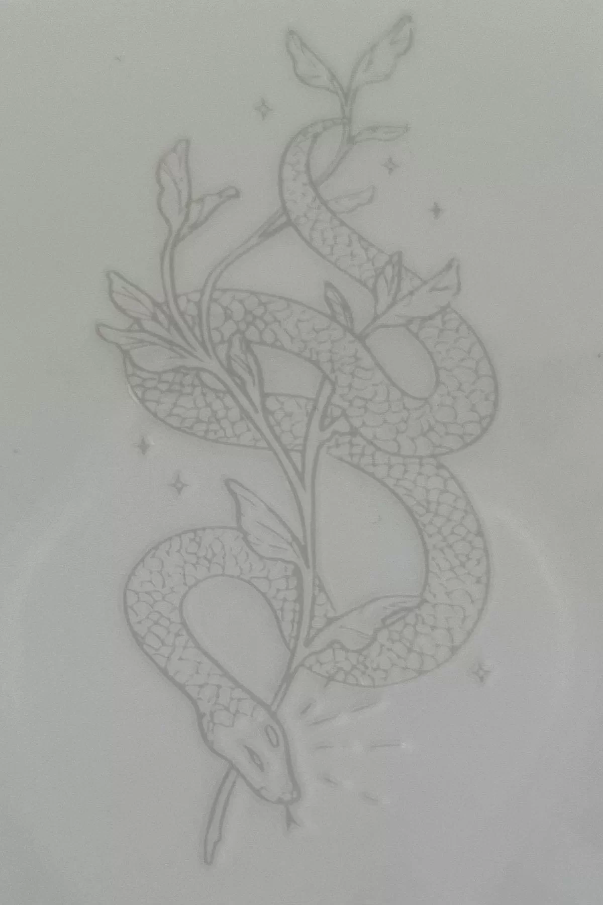 Yılan Figürlü 12 Saat Sonra Kararan Geçici Dövme Tattoo
