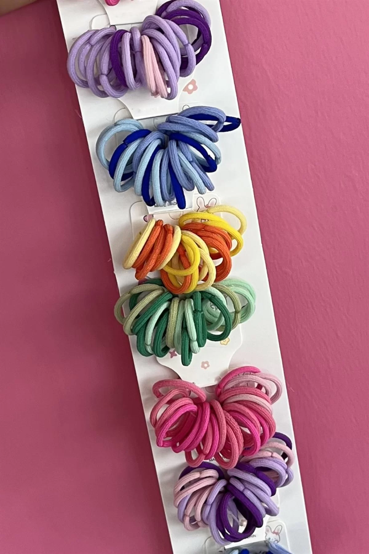 10lu Karışık Renk Lastik Toka Set (mini)