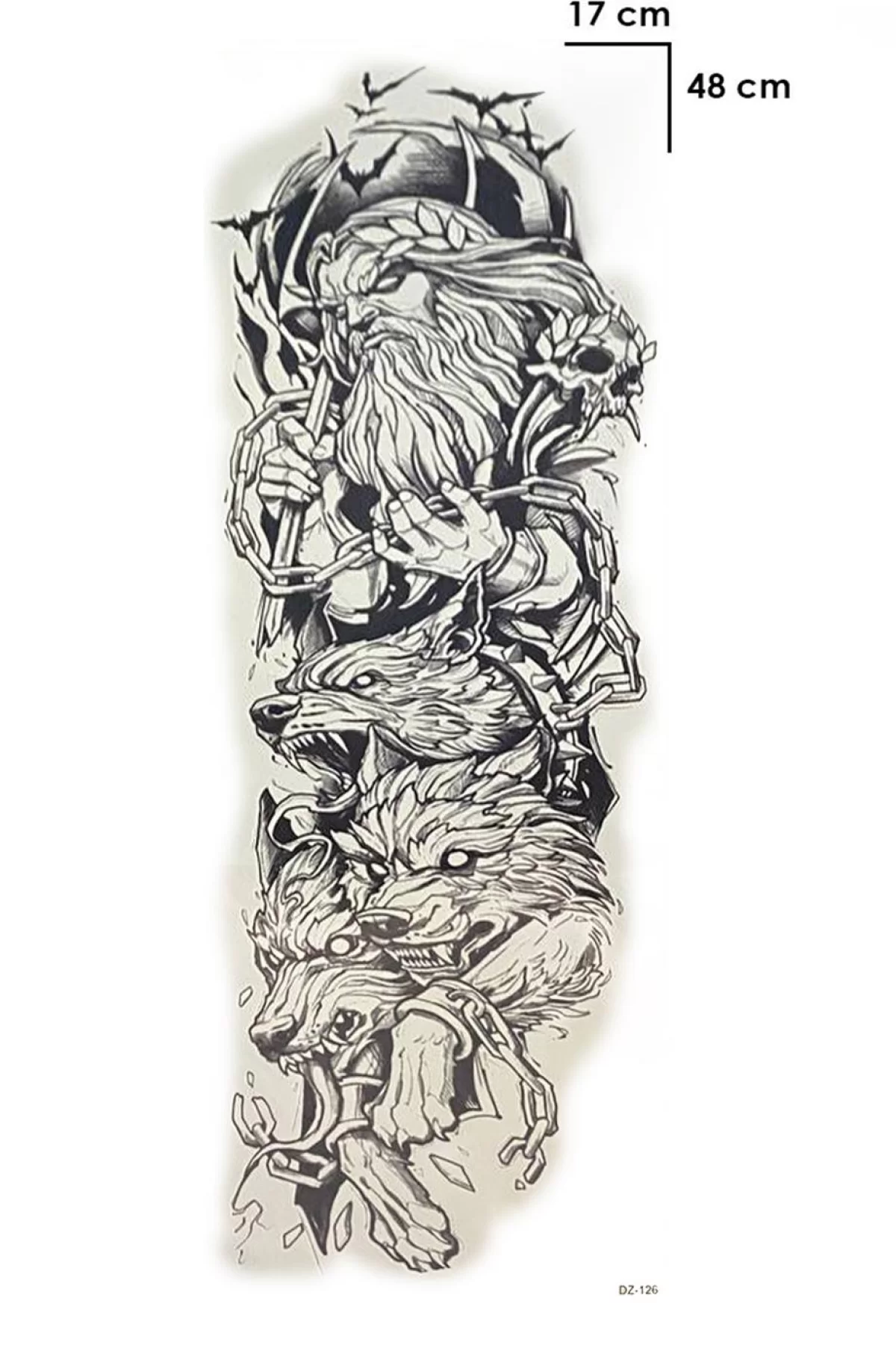 Geçici Zeus Kol Dövme Tattoo