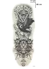 Geçici Göz Ve Aslan Kol Dövme Tattoo