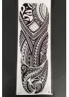 Geçici Karışık Desen Maori Dövme Tattoo