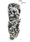 Geçici Kurukafa Kol Dövme Tattoo