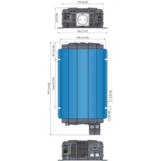 Cotek 24V 1000W Tam Sinüs Inverter