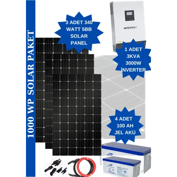 Güneş Enerjisi Hazır Paket 1 Kw/h