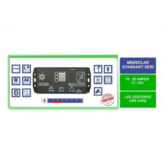 Havensis 12-24 Volt Solar 20 Amper Şarj Kontrol