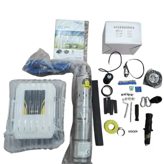 Hegel 96V 1300W DC Solar Dalgıç Pompa - 90 Metre - 7,5 m³/saat