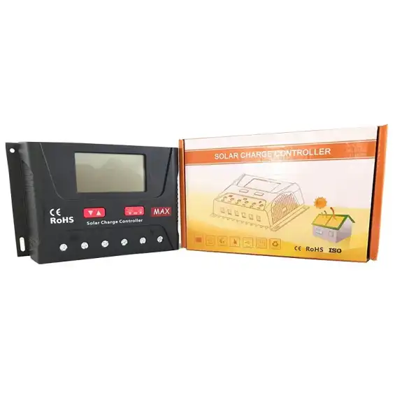 MAX HP2410 12-24V OTOMATİK 10A PWM Solar Şarj Kontrol Cihazı - Şarj Regülatörü LCD Ekranlı