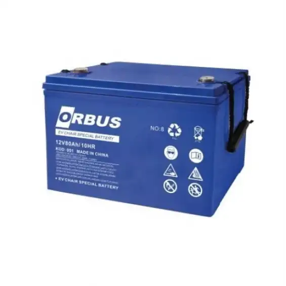 ORBUS 12V 80AH ENGELLİ ARAÇ AKÜSÜ