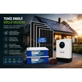 0.17 kwh Güneş Enerjisi Paketi ( lamba , televizyon , telefon şarjı )