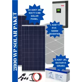 Eviniz İçin Güneş Enerjisi Sistemi - 2.7 kWh Solar Paket
