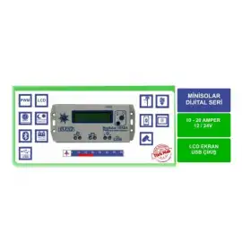 Havensis 12-24 Volt Solar 10 Amper Dijital Şarj Kontrol