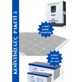 Kesintisiz Güç Kaynağı Paketi 1000 w Çıkış - 2,4 Kva Yedekleme