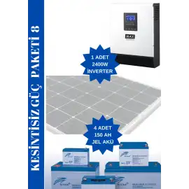 Kesintisiz Güç Kaynağı Paketi 2400 watt Çıkış -7,2 Kva Yedekleme