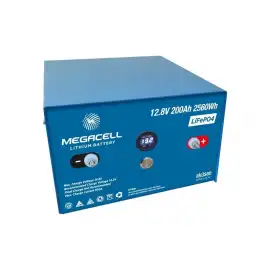 Lityum Demir Fosfat Akü MEGACELL-LiFePO4 12,8V 200 Ah