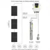 Hegel 72V 1100W DC Solar Dalgıç Pompa - 90 Metre - 4 m³/saat