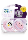 Avent 0% BPA Free Flow Yalancı Emzik 0-6 ay Truman Serisi 2li