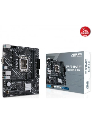 ASUS PRIME H610M-K D4 DDR4 3200(OC) HDMI DP M.2 mATX 1700p