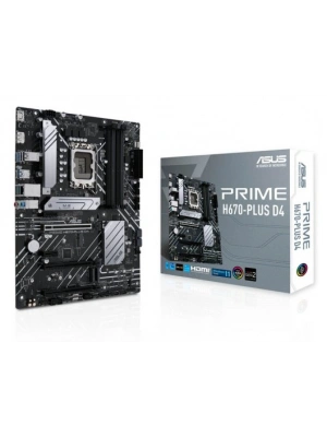 ASUS PRIME H670-PLUS D4 DDR4 5000(OC) HDMI DP M.2 ATX 1700p