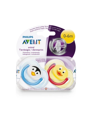 Avent 0% BPA Free Flow Yalancı Emzik 0-6 ay Truman Serisi 2li