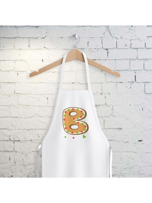 B Harfi Tasarımlı Mutfak Önlüğü
